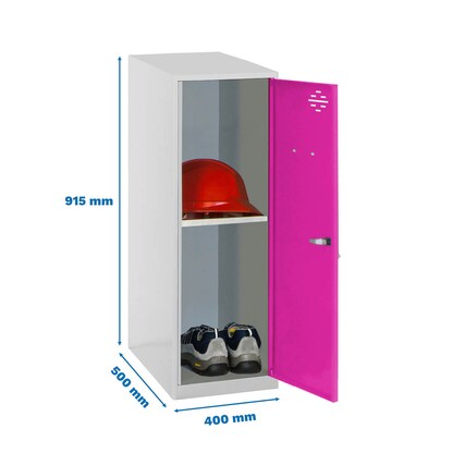 Artikelbild 2 für Simonrack Spind SIMONLOCKER DISM grau, pink 8425437119262, 1 Schließfach 40,0 x 50,0 x 91,5 cm, Artikelnummer 355657