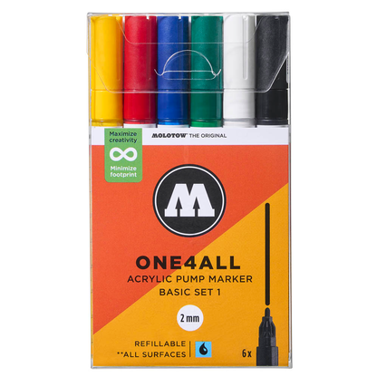 Artikelbild 22 für MOLOTOW One4All Acrylstifte farbsortiert 2,0 mm, 6 St., Artikelnummer 514199
