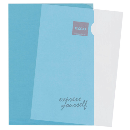 Artikelbild 2 für 10 ELCO Sichthüllen Ordo transparent DIN A4 blau glatt 80 g/qm, Artikelnummer 116244