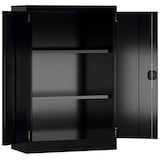 Artikelbild 1 für ClassiX Metallschrank X-530299 tiefschwarz 80,0 x 38,0 x 120,0 cm, aufgebaut, Artikelnummer 183899