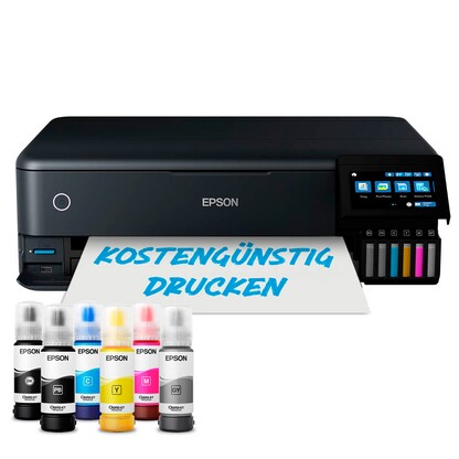 Artikelbild 3 für AKTION: EPSON EcoTank ET-8550 3 in 1 Tintenstrahl-Multifunktionsdrucker schwarz mit 80 Euro CashBack, Artikelnummer 454981