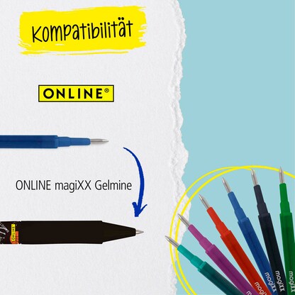 Artikelbild 6 für ONLINE® magiXX Fun Sports Gelschreiber Football 0,7 mm, Schreibfarbe: blau, 1 St., Artikelnummer 237978