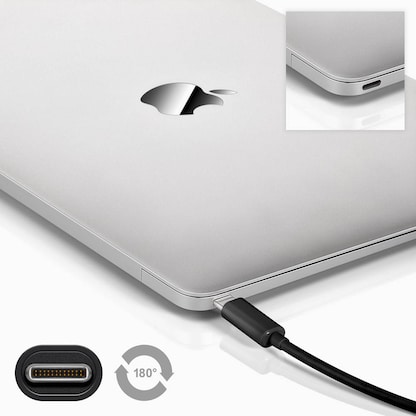 Artikelbild 3 für goobay USB C/USB 3.0 A Kabel 1,0 m schwarz, 1 St., Artikelnummer 170074