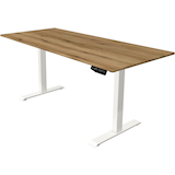 Artikelbild 1 für Kerkmann Move 1 elektrisch höhenverstellbarer Schreibtisch eiche rechteckig, T-Fuß-Gestell weiß 180,0 x 80,0 cm, Artikelnummer 971562