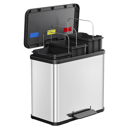 Artikelbild 7 für Hailo Öko trio Plus L Mülltrenner 27,0 l edelstahl, Artikelnummer 751663