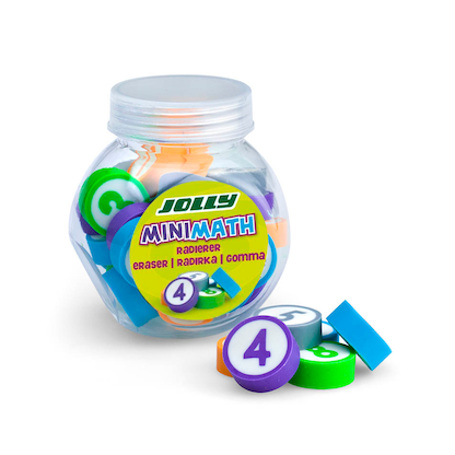 Artikelbild 19 für JOLLY Radiergummi MiniMath farbsortiert, 24 St., Artikelnummer 609648