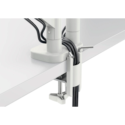 Artikelbild 7 für LEITZ Monitor-Halterung Ergo 65370085 lichtgrau für 2 Monitore, Tischklemme, Artikelnummer 103719