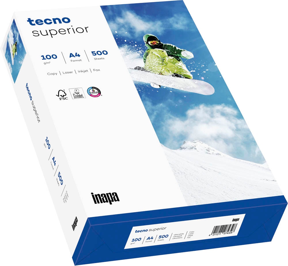 tecno Kopierpapier superior DIN A4 100 g/qm 500 Blatt | office discount