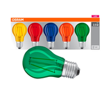 Artikelbild 1 für 5 OSRAM LED-Lampen STAR DÉCOR CLASSIC A E27 2,5 W farbig, Artikelnummer 734414