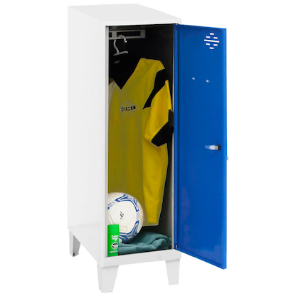 Artikelbild für Simonrack Spind SIMONLOCKER DISM SINGLE weiß, blau 8425437120381, 1 Schließfach 30,0 x 50,0 x 101,5 cm, Artikelnummer 355749