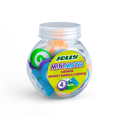 Artikelbild 4 für JOLLY Radiergummi MiniMath farbsortiert, 24 St., Artikelnummer 609648