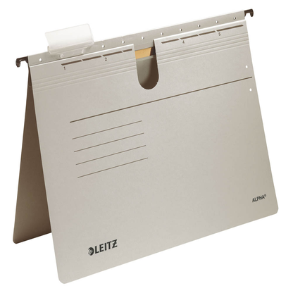Artikelbild 3 für AKTION: 5 LEITZ Hängehefter ALPHA® 1984 Karton grau 1 x kaufmännische Heftung mit Prämie nach Registrierung, Artikelnummer 322141