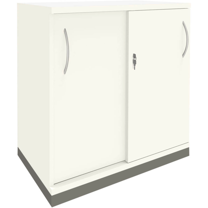 Artikelbild für fm Schiebetürenschrank Sidney, 4260672330744 weiß 1 Fachboden 80,0 x 44,2 x 78,1 cm, Artikelnummer 352553