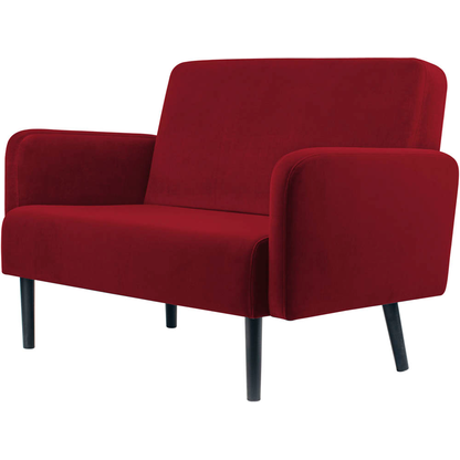 Artikelbild 2 für meet powered by PAPERFLOW 2-Sitzer Sofa LISBOA rot schwarz Stoff, 1 St., Artikelnummer 851182