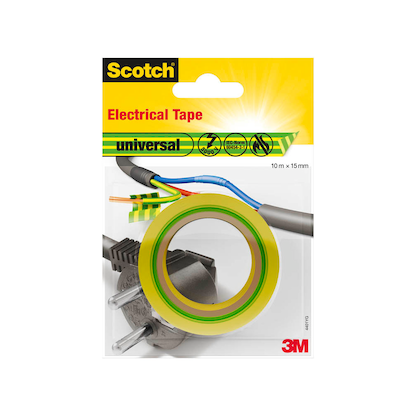 Artikelbild 1 für Scotch universal Electrical Tape Isolierband grün 15,0 mm x 10,0 m 1 Rolle, Artikelnummer 570719