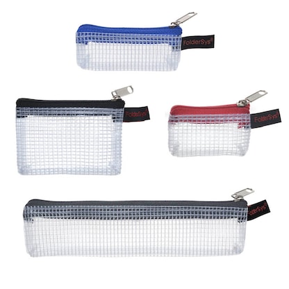 Artikelbild für FolderSys Reißverschlussbeutel transparent/farbsortiert 0,15 mm, 4 St., Artikelnummer 102014