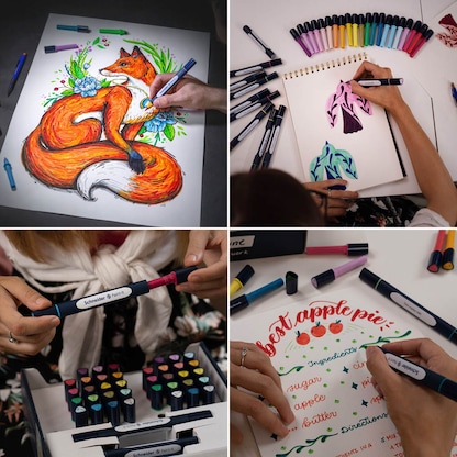 Artikelbild 9 für Schneider Paint-It 040 27 Teile Brush-Pens farbsortiert, 1 Set, Artikelnummer 883704