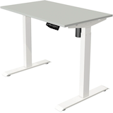 Artikelbild 1 für Kerkmann Move 1 elektrisch höhenverstellbarer Schreibtisch lichtgrau rechteckig, T-Fuß-Gestell weiß 100,0 x 60,0 cm, Artikelnummer 469546