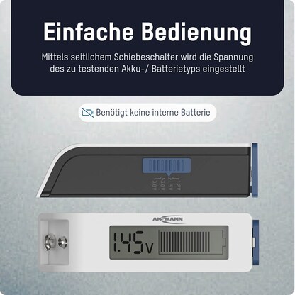 Artikelbild 7 für ANSMANN Comfort Batterietester, Artikelnummer 629448