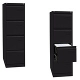 Artikelbild 1 für BISLEY LIGHT Hängeregistraturschrank schwarz 4 Schubladen 41,3 x 62,2 x 132,1 cm, Artikelnummer 580357