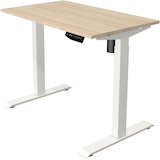 Artikelbild 1 für Kerkmann Move 1 elektrisch höhenverstellbarer Schreibtisch ahorn rechteckig, T-Fuß-Gestell weiß 100,0 x 60,0 cm, Artikelnummer 469553