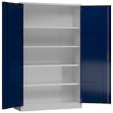 Artikelbild 1 für ClassiX Metallschrank X-530371 enzianblau, lichtgrau 120,0 x 42,0 x 194,5 cm, aufgebaut, Artikelnummer 183979