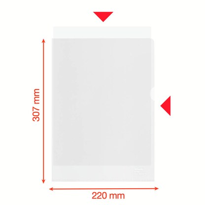 Artikelbild 8 für 100 Esselte Sichthüllen DIN A4 transparent genarbt 0,10 mm, Artikelnummer 304557