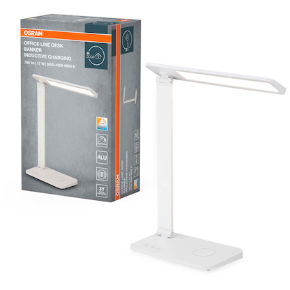 Artikelbild für OSRAM Office Line Desk Banker Inductive Charging Schreibtischlampe weiß 17 W, Artikelnummer 710016