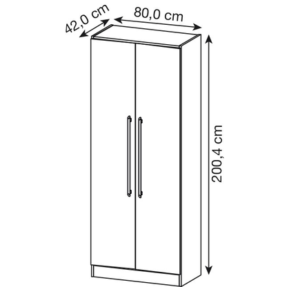 Artikelbild 2 für HAMMERBACHER Aktenschrank Orbis, V7100/5/5/RE lichtgrau 4 Fachböden 80,0 x 42,0 x 200,4 cm, Artikelnummer 470369