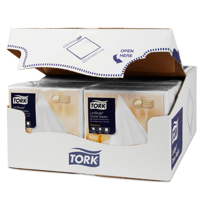 Artikelbild 3 für TORK Servietten LinStyle® Premium weiß 1-lagig 39,0 x 39,0 cm, 50 St., Artikelnummer 452476