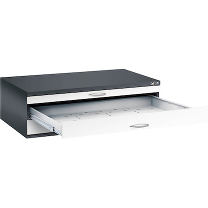 Artikelbild für CP 7200 Planschrank schwarzgrau, verkehrsweiß 3 Schubladen 135,0 x 96,0 x 42,0 cm, Artikelnummer 683560
