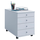 Artikelbild 1 für VCM my office Lona Rollcontainer weiß 4 Auszüge 42,0 x 75,0 x 57,0 cm, Artikelnummer 904894