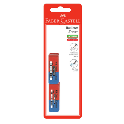 Artikelbild 3 für FABER-CASTELL Radiergummis rot/blau, 1 St., Artikelnummer 517704