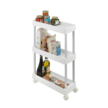 Artikelbild 4 für WENKO Nischenwagen Mino weiß 18,0 x 45,0 x 80,0 cm, Artikelnummer 811154