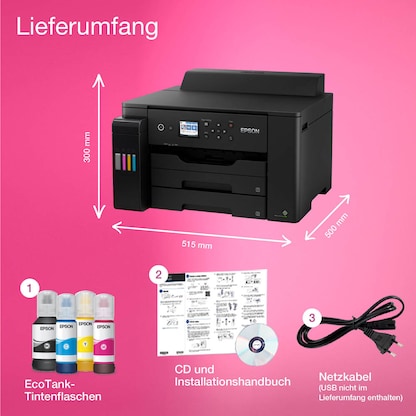 Artikelbild 5 für AKTION: EPSON EcoTank ET-16150 Tintenstrahldrucker schwarz mit 100 Euro CashBack, Artikelnummer 391146