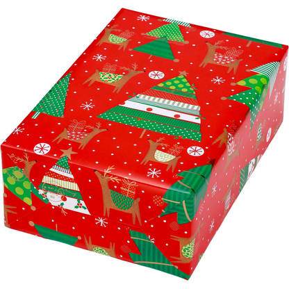 Artikelbild 2 für JUNG SCHÖNER VERPACKEN Geschenkpapier Aspen Hirsche mehrfarbig, 20,0 m, Artikelnummer 317531