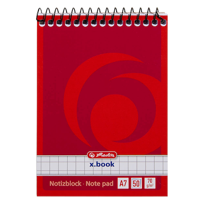 Artikelbild 2 für herlitz Collegeblock x.book kariert DIN A7 ohne Rand, 1 St., Artikelnummer 574029