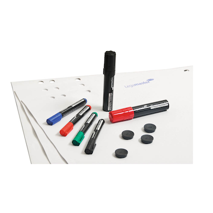 Artikelbild 5 für Legamaster Flipchart Zubehör-Set STARTER Kit blanko 65,0 x 98,0 cm, 20 Blatt, 1 Set, Artikelnummer 641845