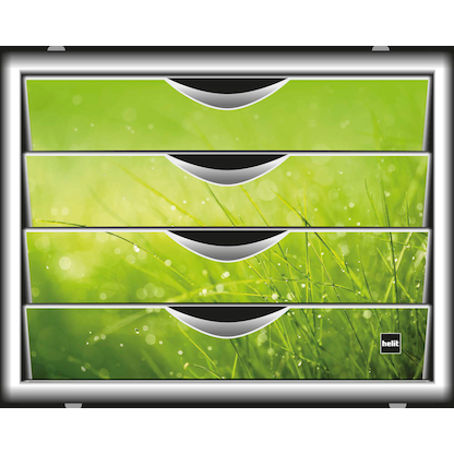 Artikelbild 2 für helit Schubladenbox the chameleon grün H6129650, DIN A4 mit 4 Schubladen, Artikelnummer 381172