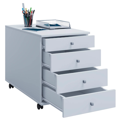 Artikelbild 6 für VCM my office Lona Rollcontainer weiß 4 Auszüge 42,0 x 75,0 x 57,0 cm, Artikelnummer 904894