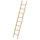 Artikelbild 1 für MUNK Anlegeleiter 33108 natur 8 Sprossen, H: 248,0 cm, Artikelnummer 593859