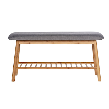 Artikelbild 15 für WENKO Schuhbank Bahari 62217100 braun, grau Holz 90,0 cm, Artikelnummer 530877