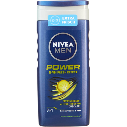 Artikelbild 2 für NIVEA MEN 3in1 POWER Duschgel & Shampoo 250 ml, Artikelnummer 772992