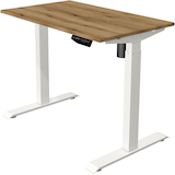 Artikelbild 1 für Kerkmann Move 1 elektrisch höhenverstellbarer Schreibtisch eiche rechteckig, T-Fuß-Gestell weiß 100,0 x 60,0 cm, Artikelnummer 971517