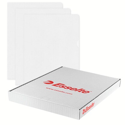 Artikelbild 7 für 100 Esselte Sichthüllen DIN A4 transparent genarbt 0,11 mm, Artikelnummer 844607