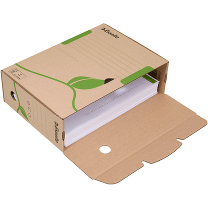 Artikelbild 7 für 25 Esselte Archivboxen ECO braun 10,0 x 23,3 x 32,7 cm, Artikelnummer 515087