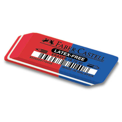 Artikelbild 3 für FABER-CASTELL Radiergummis rot/blau, 1 St., Artikelnummer 517704