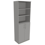 Artikelbild 1 für fm Regalschrank Oldenburg, 4260429767717 lichtgrau 80,0 x 44,2 x 222,1 cm, Artikelnummer 510307