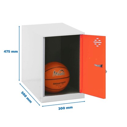 Artikelbild 2 für Simonrack Spind SIMONLOCKER DISM weiß, orange 8425437116490, 1 Schließfach 30,0 x 50,0 x 47,5 cm, Artikelnummer 354397