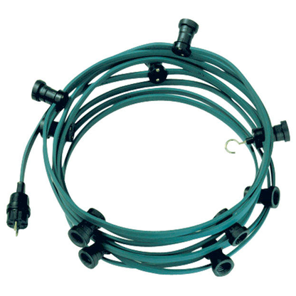Artikelbild 1 für BACHMANN ohne Leuchtmittel Lichterkette grün 10,0 m, 250 W, Artikelnummer 720332